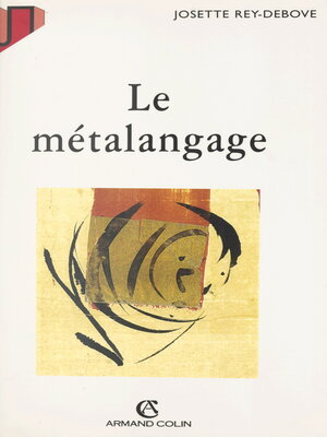 cover image of Le métalangage